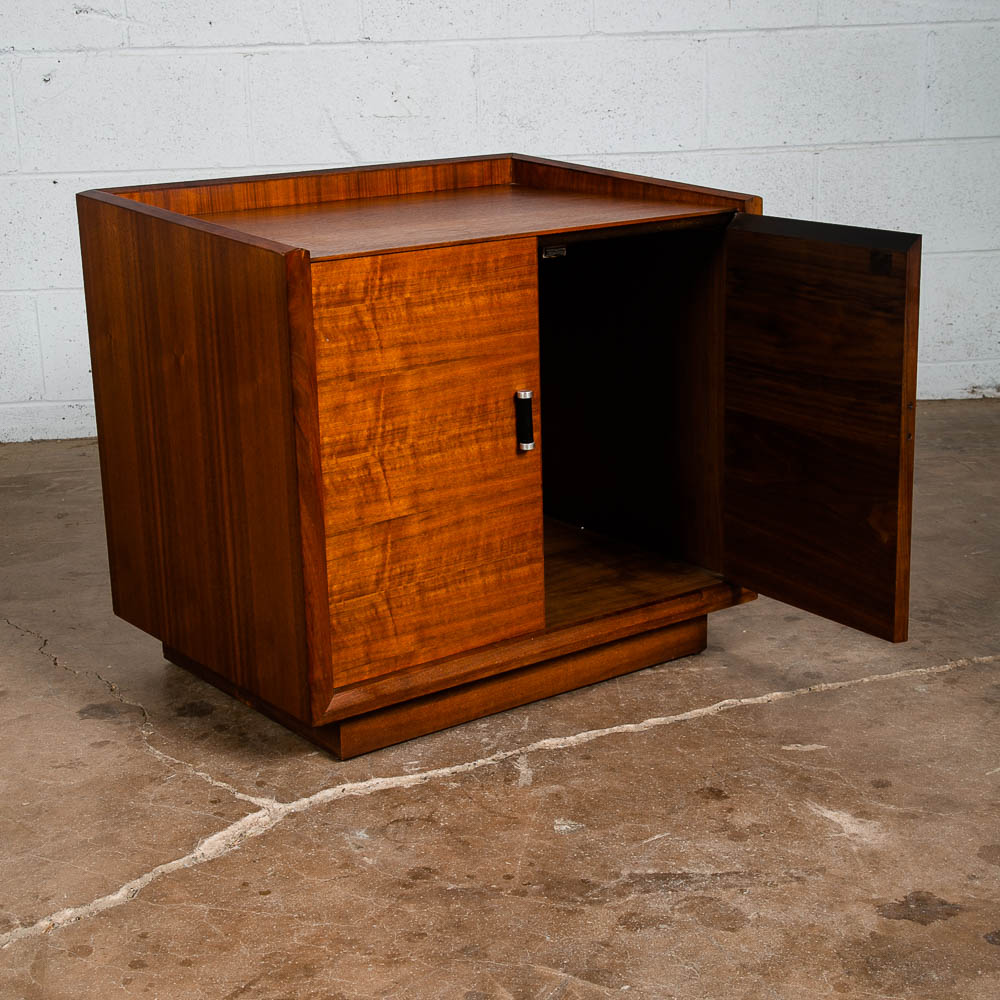 Mid Century Modern Nightstand End Side Table Glenn of California Walnut Doors - Image 2