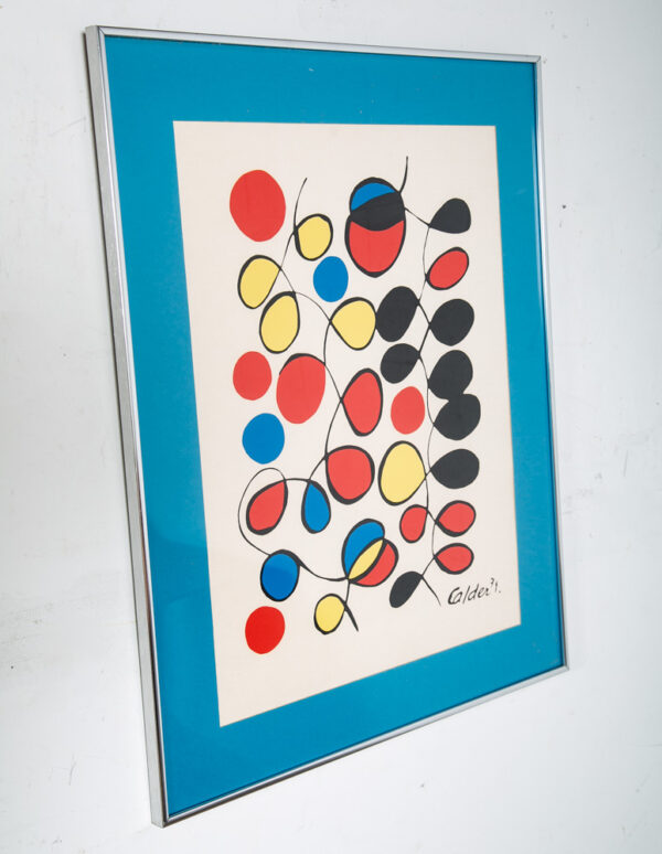 Mid Century Modern Original Print Alexander Calder Art Print 1971 Venusiennes NM - Image 2