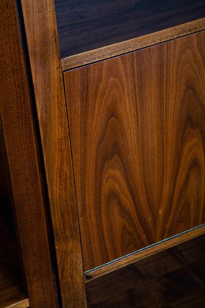 Mid Century Modern Room Divider Wall Unit Credenza Cabinet Walnut Founders Desk - Image 12