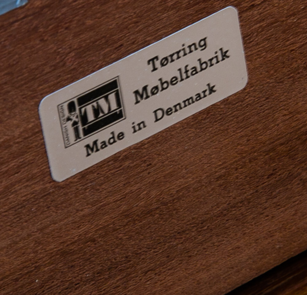Mid Century Danish Modern Headboard Bed Frame Teak Floating Queen Size Storage - Image 5