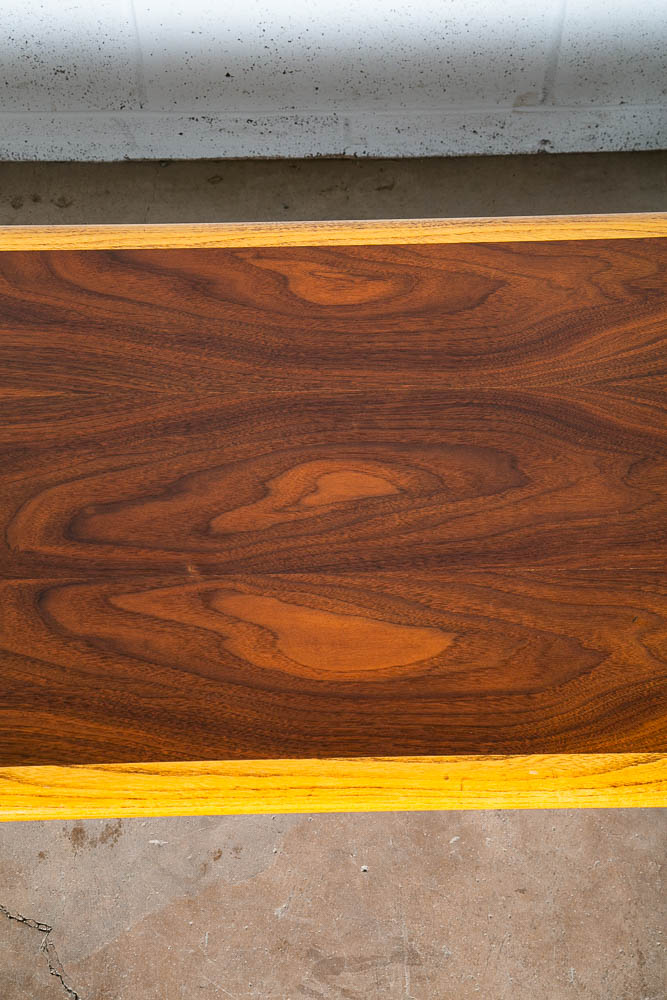Mid Century Modern Coffee Table Walnut Lane Acclaim Long Cocktail Surfboard Mcm - Image 9