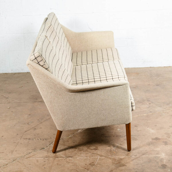 Mid Century Danish Modern Sofa Couch Fritz Hansen Arm Low Wool Grey Mcm - Image 3