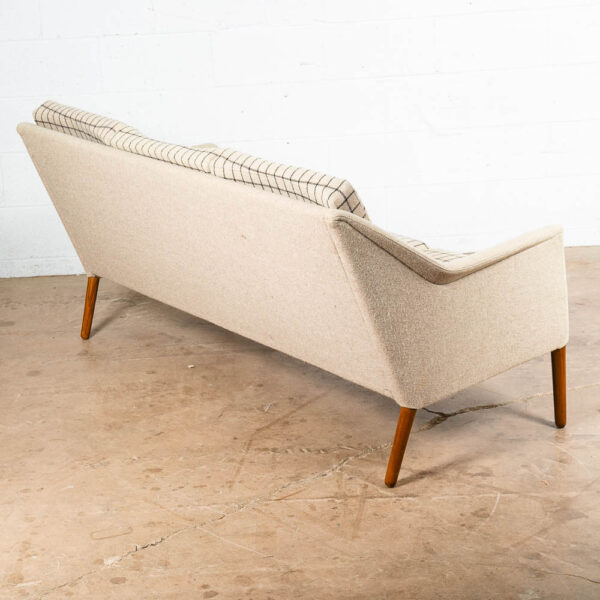 Mid Century Danish Modern Sofa Couch Fritz Hansen Arm Low Wool Grey Mcm - Image 5