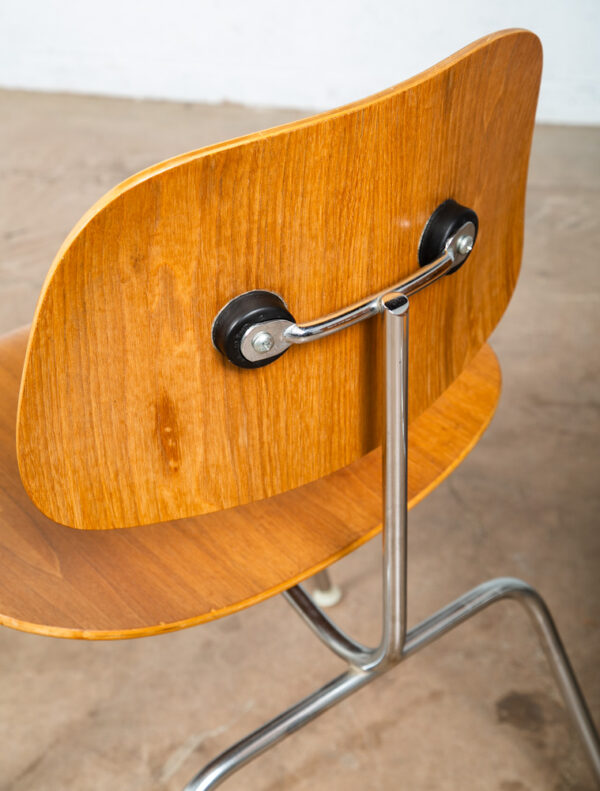 Mid Century Modern Side Chair DCM Pair Set Herman Miller Charles Eames Walnut VG - Image 7