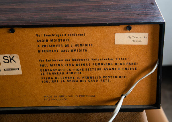 Vintage Grundig RF 412 Ampli Radio Receiver AS IS Rosewood Hifi Vintage Tabletop - Image 8