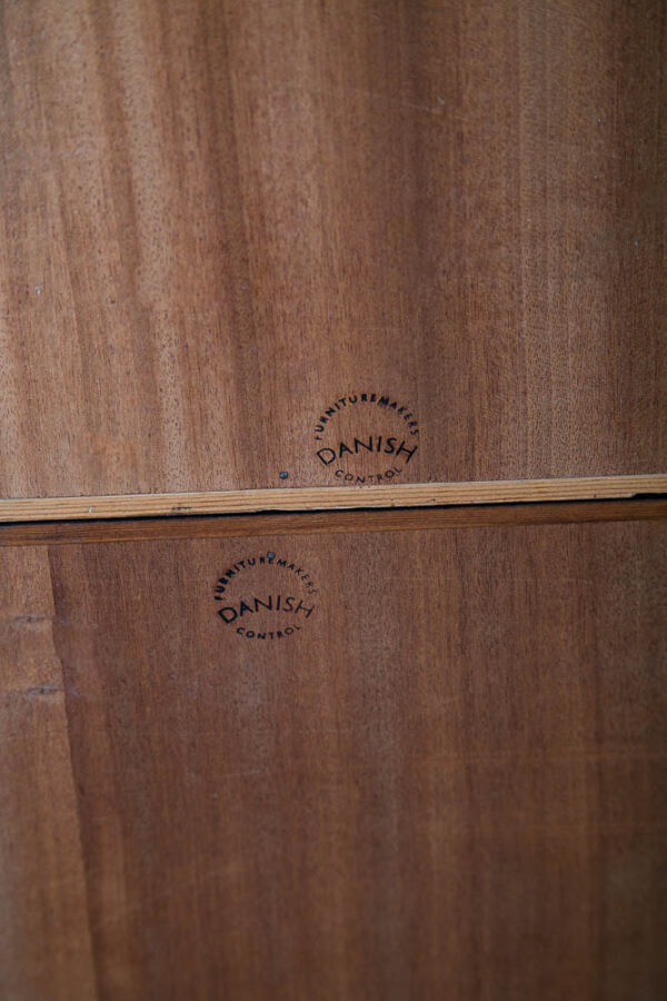 Mid Century Danish Modern Cabinet Brazilian Rosewood Doors Poul Hundevad Shelves - Image 10