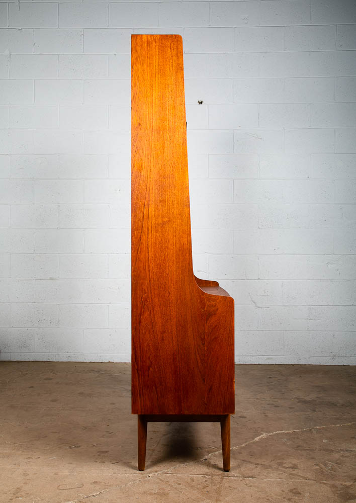 Mid Century Danish Modern Secretary Desk Cabinet Teak Johannes Sorth Denmark Mcm - Image 4