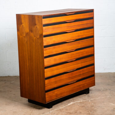 Mid Century Modern Highboy Dresser Walnut 8 Drawer Glenn California John Kapel M