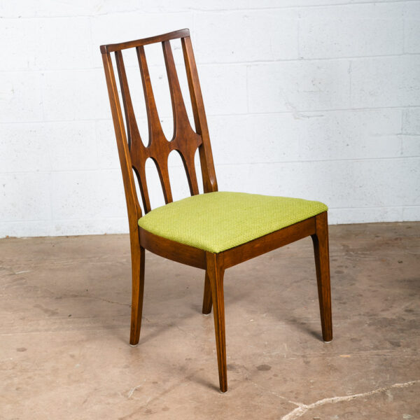 Mid Century Modern Dining Chair Broyhill Brasilia Back Green Lenoir Chair Side