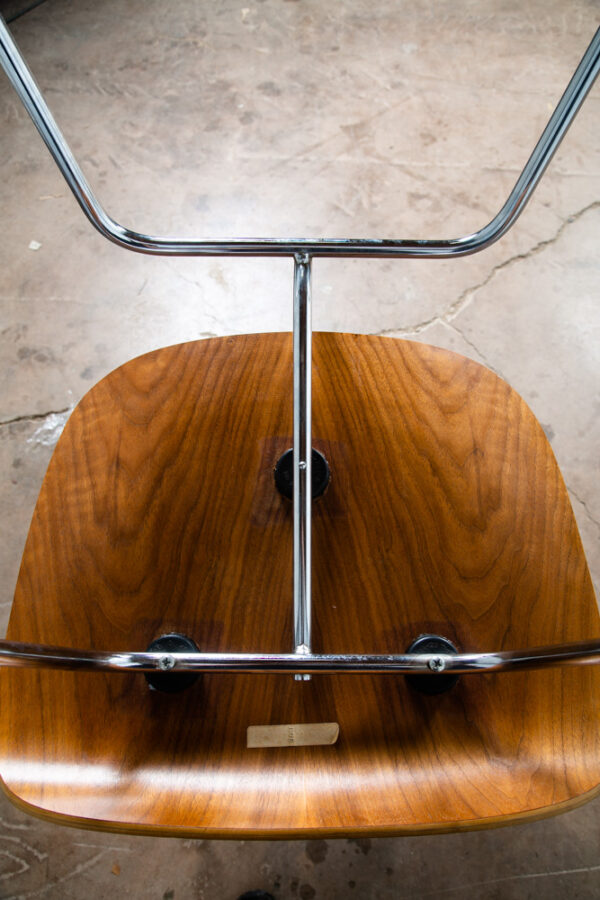 Mid Century Modern Side Chair DCM Pair Set Herman Miller Charles Eames Walnut VG - Image 5