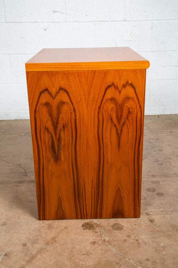 Mid Century Danish Modern Nightstand End Side Tables Teak Wood Drawer Denmark - Image 5