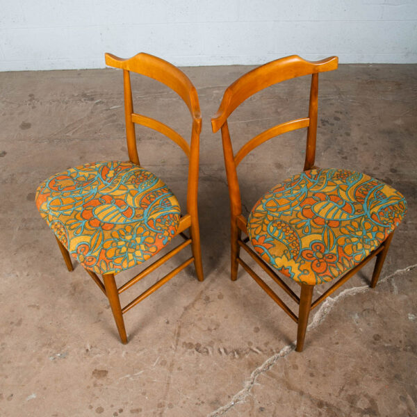 Mid Century Modern Dining Chairs Set of 4 Maple Murray Furniture Retro Blonde NM - Image 6