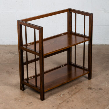 Mid Century Modern Bookshelf Book Shelf Shelving Folding Solid Oak Vintage Mcm