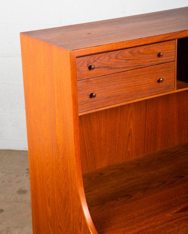 Mid Century Danish Modern Secretary Desk Chest Teak Borge Mogensen Søborg Drop M - Image 7