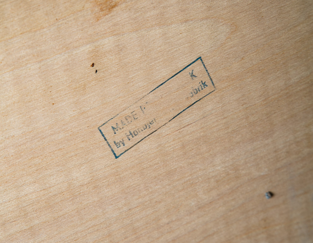 Mid Century Modern Secretary Desk Teak 7 Drawers Vanity Denmark Sliding Surface - Image 10