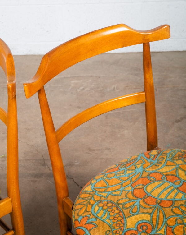 Mid Century Modern Dining Chairs Set of 4 Maple Murray Furniture Retro Blonde NM - Image 11