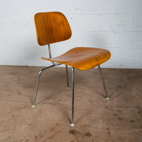 Mid Century Modern Side Chair DCM Pair Set Herman Miller Charles Eames Walnut VG - Image 12