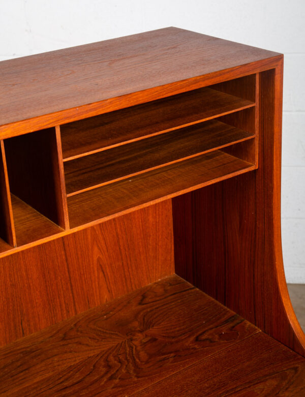 Mid Century Danish Modern Secretary Desk Chest Teak Borge Mogensen Søborg Drop M - Image 6