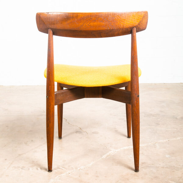 Mid Century Danish Modern Dining Chairs Set 4 HW Klein Bramin Solid Teak Yellow - Image 7