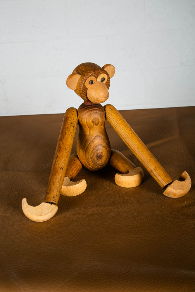 Mid Century Modern Monkey Kay Bojesen Monkey Teak Mcm Scandanavian Hanging Japan