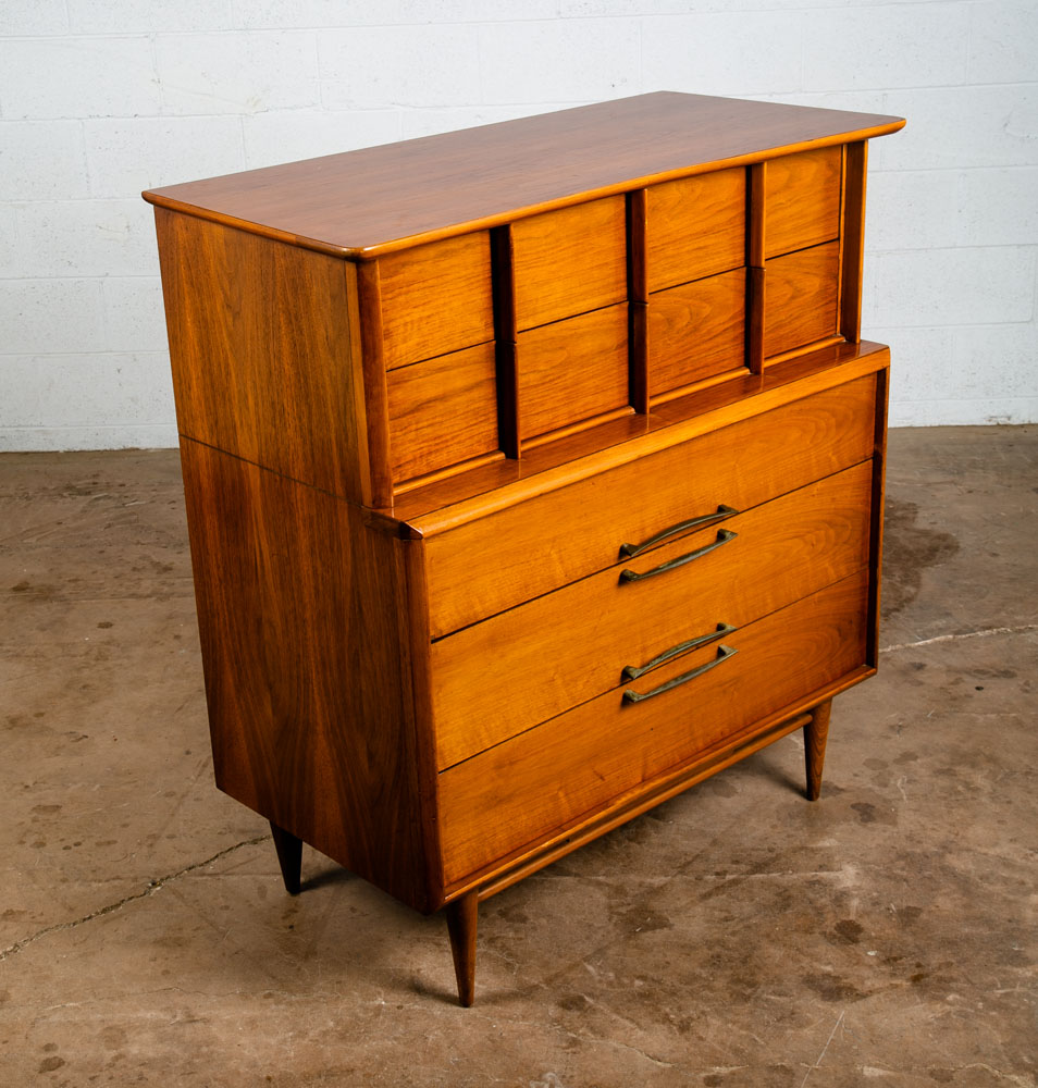 Mid Century Modern Dresser Highboy Kent Coffey Eloquence 5 Drawer Vintage Danish - Image 12