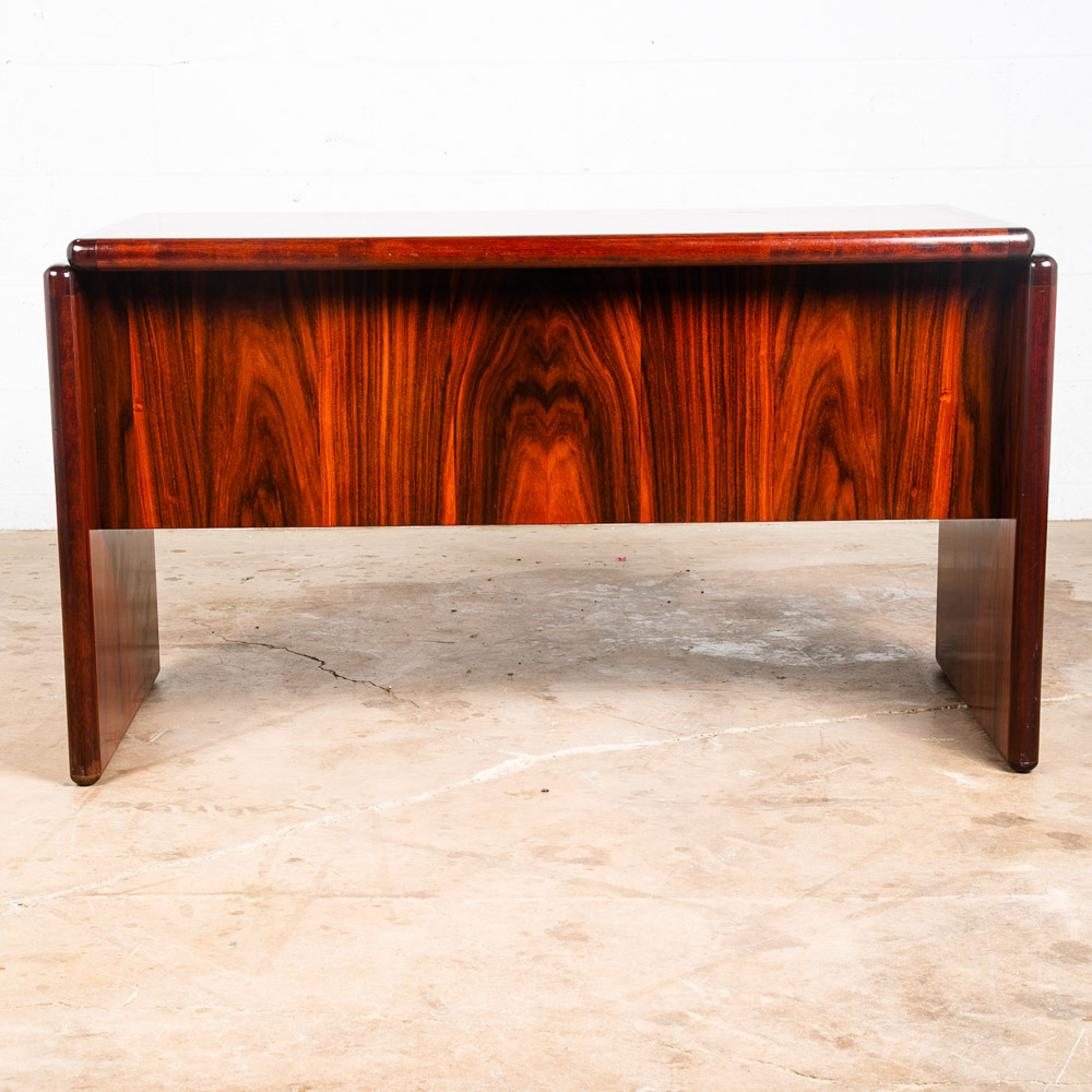 Mid Century Danish Modern Desk Brazilian Rosewood Office Wood Kai Kristiansen - Image 3
