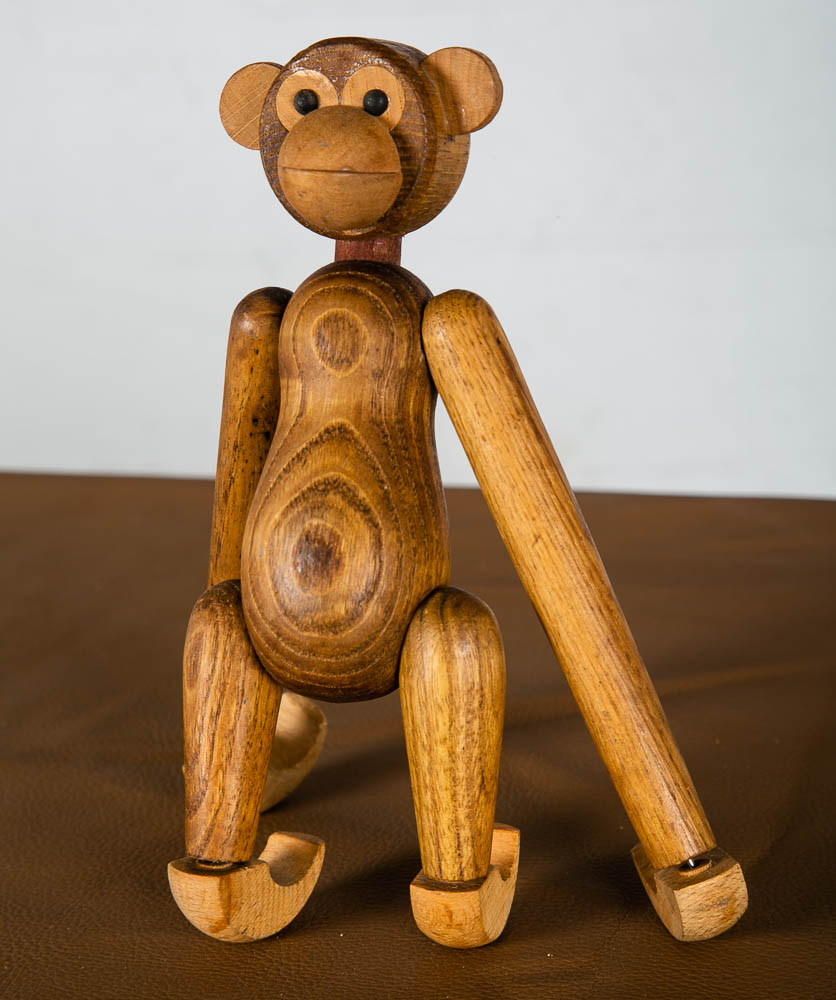 Mid Century Modern Monkey Kay Bojesen Monkey Teak Mcm Scandanavian Hanging Japan - Image 8