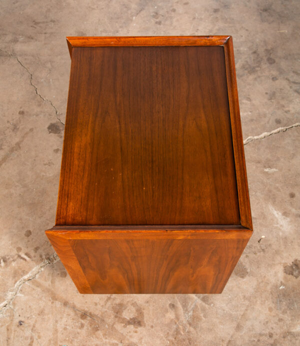 Mid Century Modern Nightstand End Side Table Dillingham Esprit Walnut Drawer Mcm - Image 8