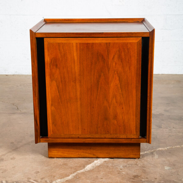 Mid Century Modern Nightstand End Side Table Dillingham Esprit Walnut Drawer Mcm - Image 2