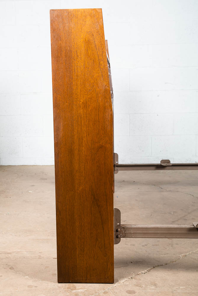 Mid Century Modern Headboard Bed Frame Broyhill Sculptra Full S Vintage Storage - Image 3