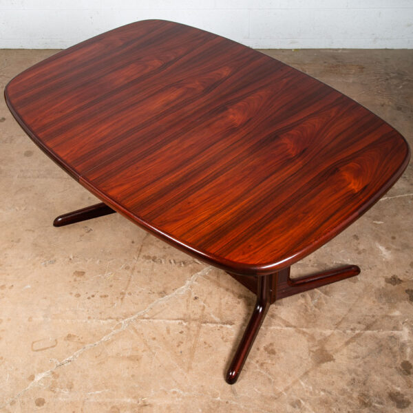 Mid Century Danish Modern Dining Table Extension Leaf x2 Rosewood Gudme Mobler - Image 4