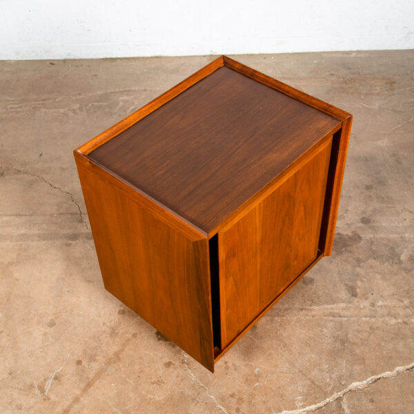 Mid Century Modern Nightstand End Side Table Dillingham Esprit Walnut Drawer Mcm - Image 9