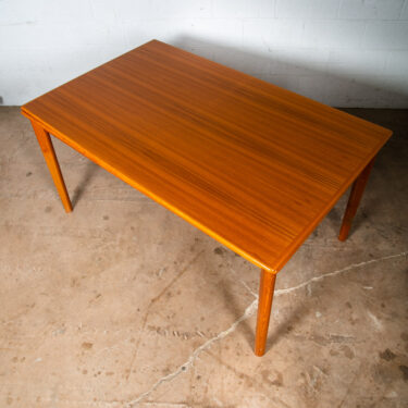 Mid Century Danish Modern Dining Table Teak Extension 2 Draw Leaf Denmark Mint