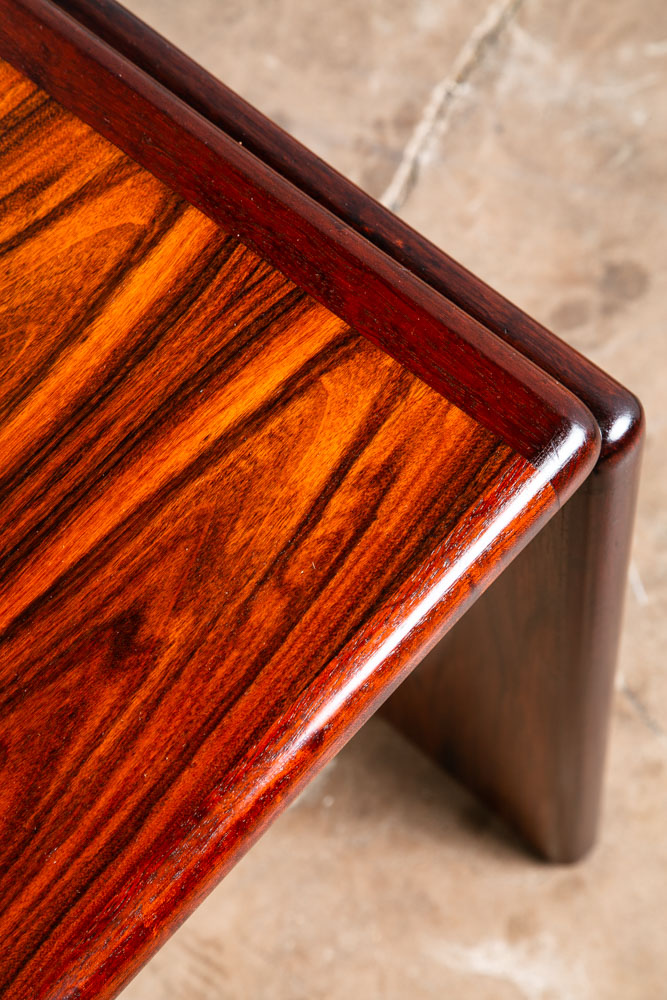 Mid Century Danish Modern Desk Brazilian Rosewood Office Wood Kai Kristiansen - Image 6