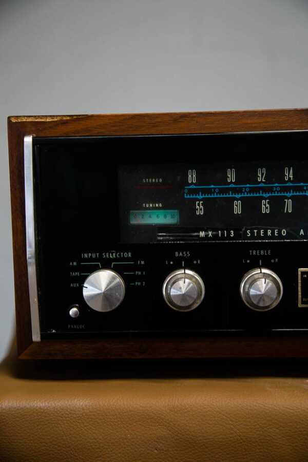 McIntosh MX113 Stereo AM/FM Tuner Preamplifier Working Walnut Case Mid Century - Image 9