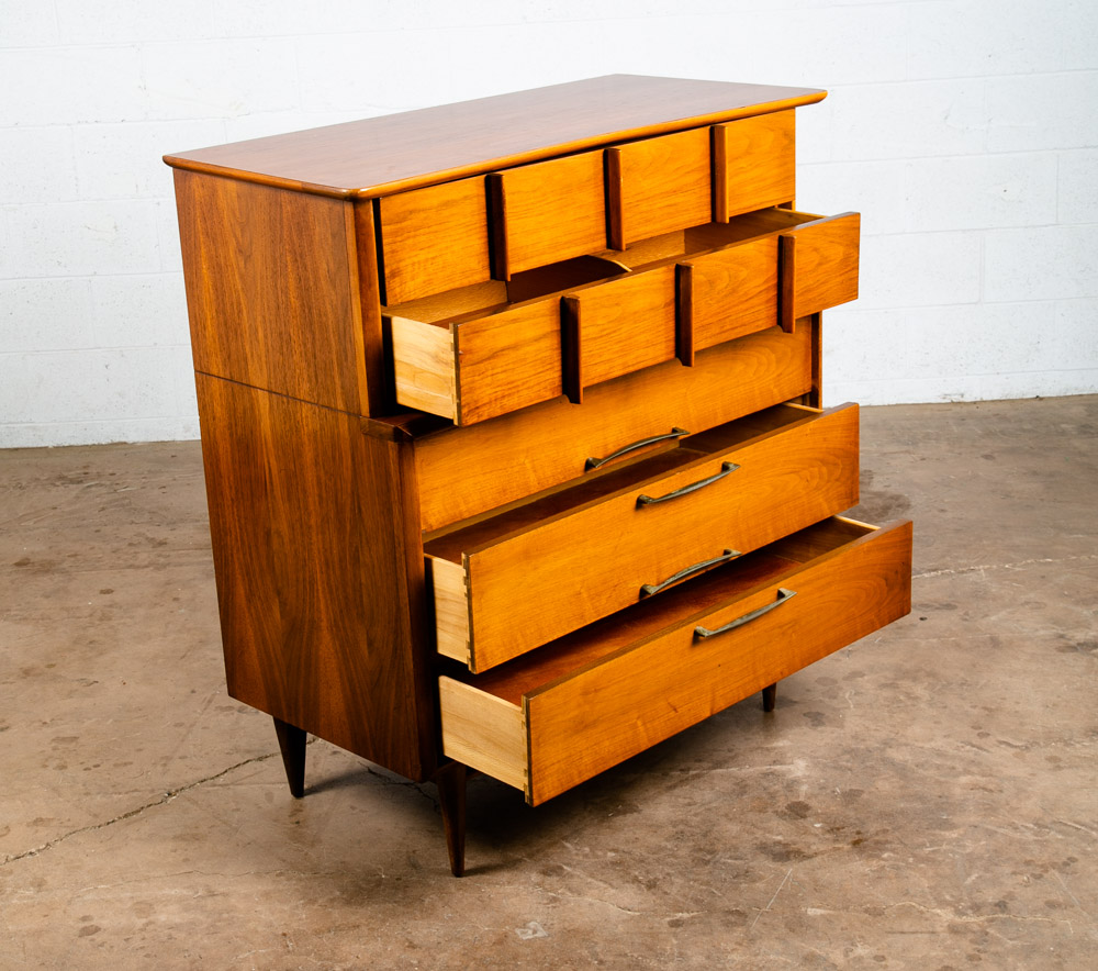 Mid Century Modern Dresser Highboy Kent Coffey Eloquence 5 Drawer Vintage Danish - Image 3