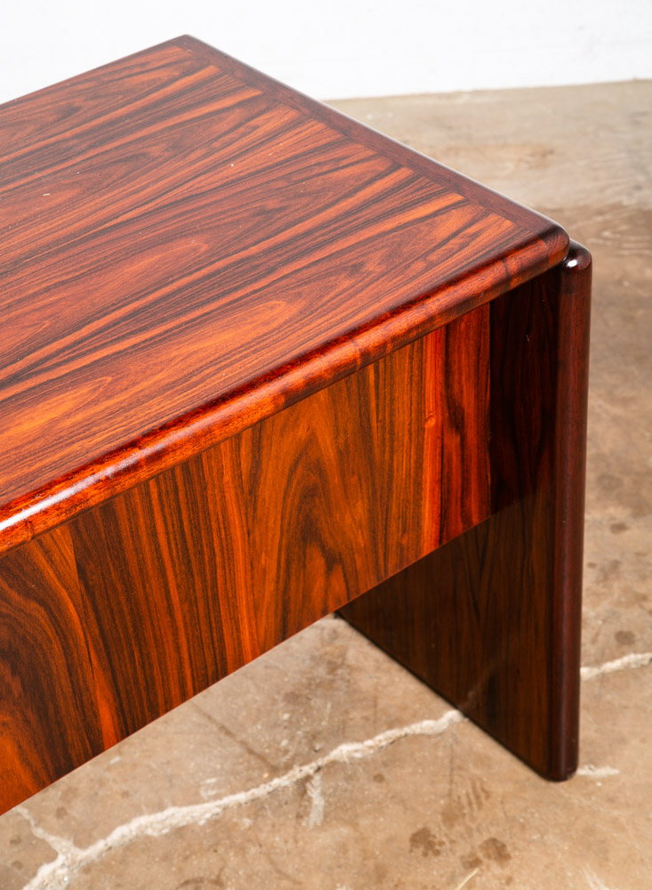 Mid Century Danish Modern Desk Brazilian Rosewood Office Wood Kai Kristiansen - Image 9