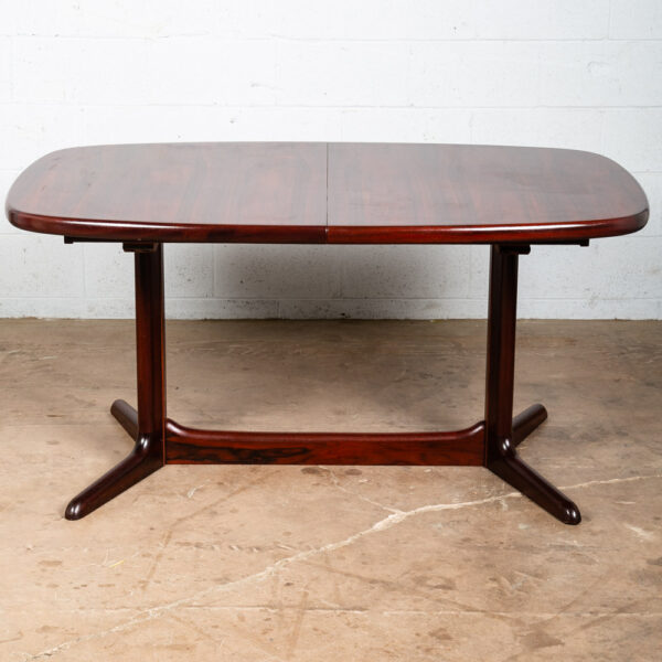 Mid Century Danish Modern Dining Table Extension Leaf x2 Rosewood Gudme Mobler - Image 3