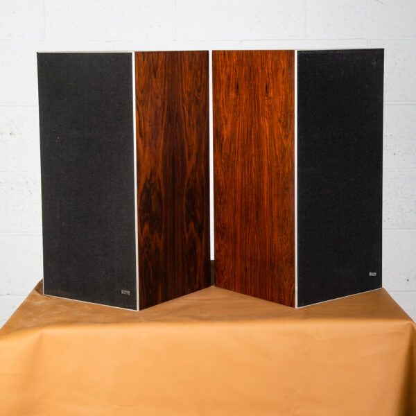 Mid Century Danish Modern Speakers Set Rosewood Bang