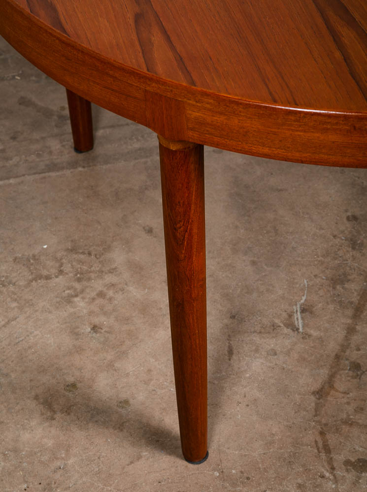 Mid Century Danish Modern Dining Table Teak Harry Ostergaard leaf x1 Expanding M - Image 12