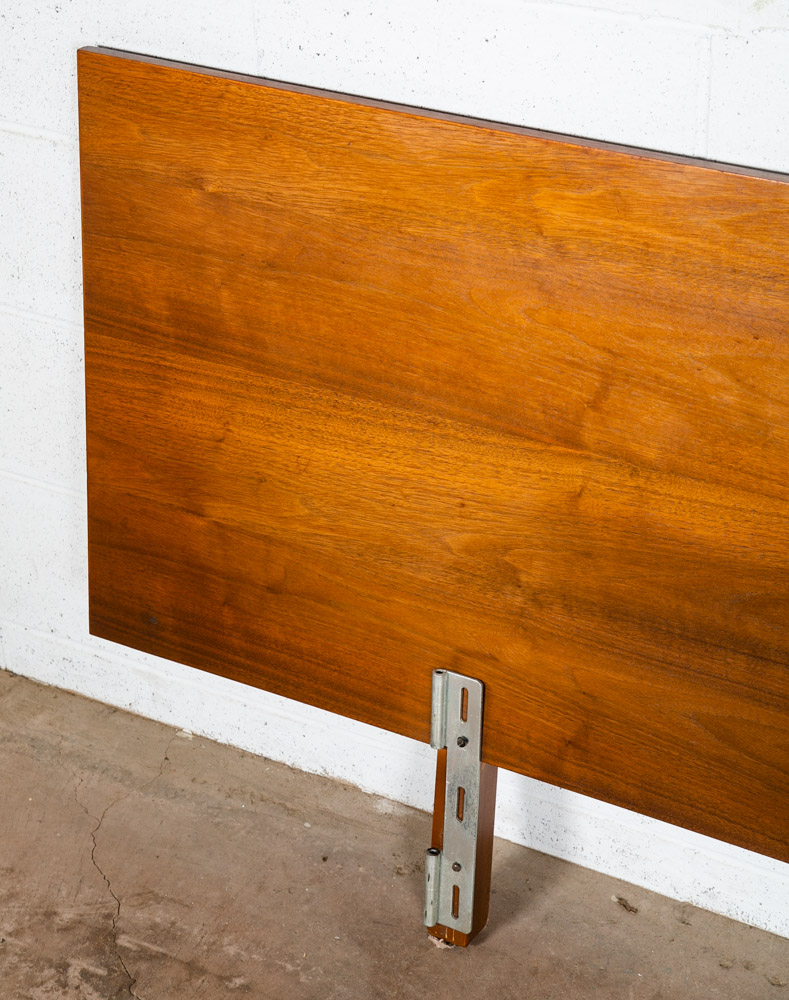 Mid Century Modern Headboard Bed Frame Full King Size Stanley Walnut Vintage 84" - Image 11