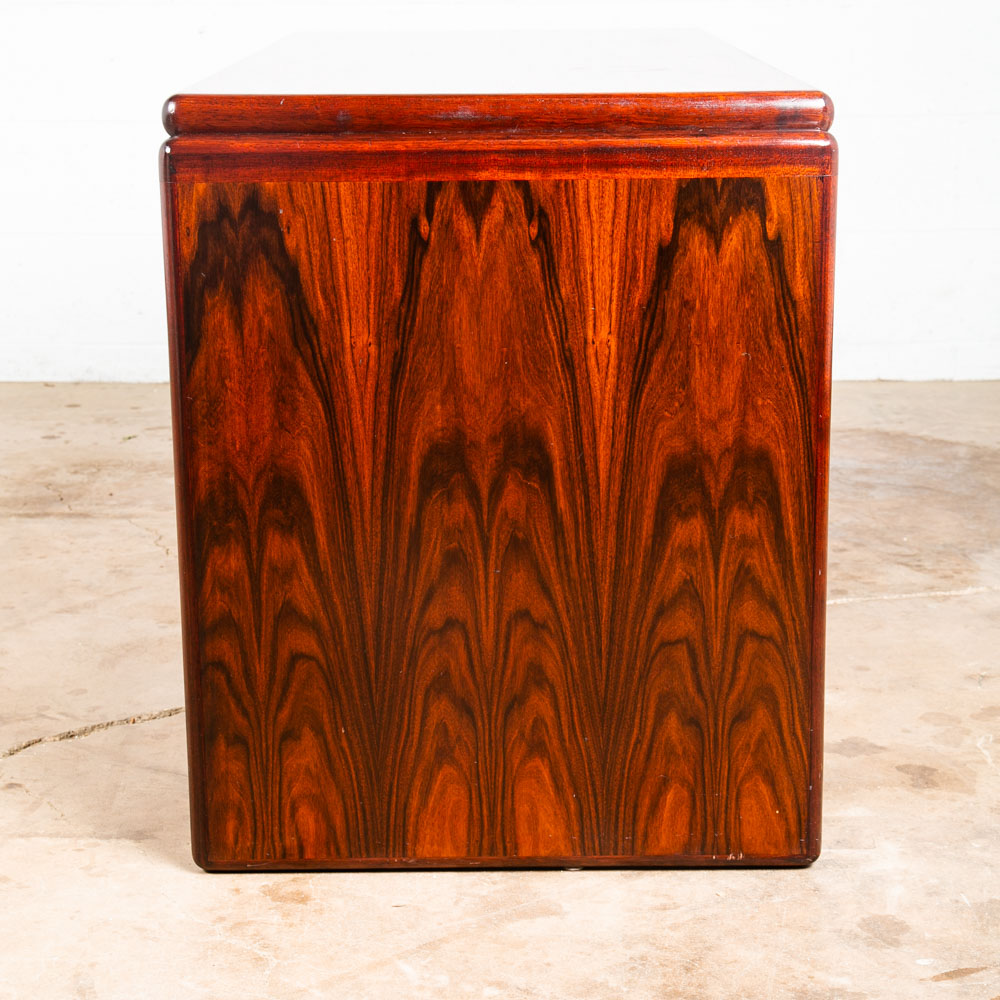 Mid Century Danish Modern Desk Brazilian Rosewood Office Wood Kai Kristiansen - Image 5