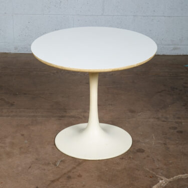 Mid Century Modern Side Table End Round Tulip Burke Knoll Vintage Round Mcm