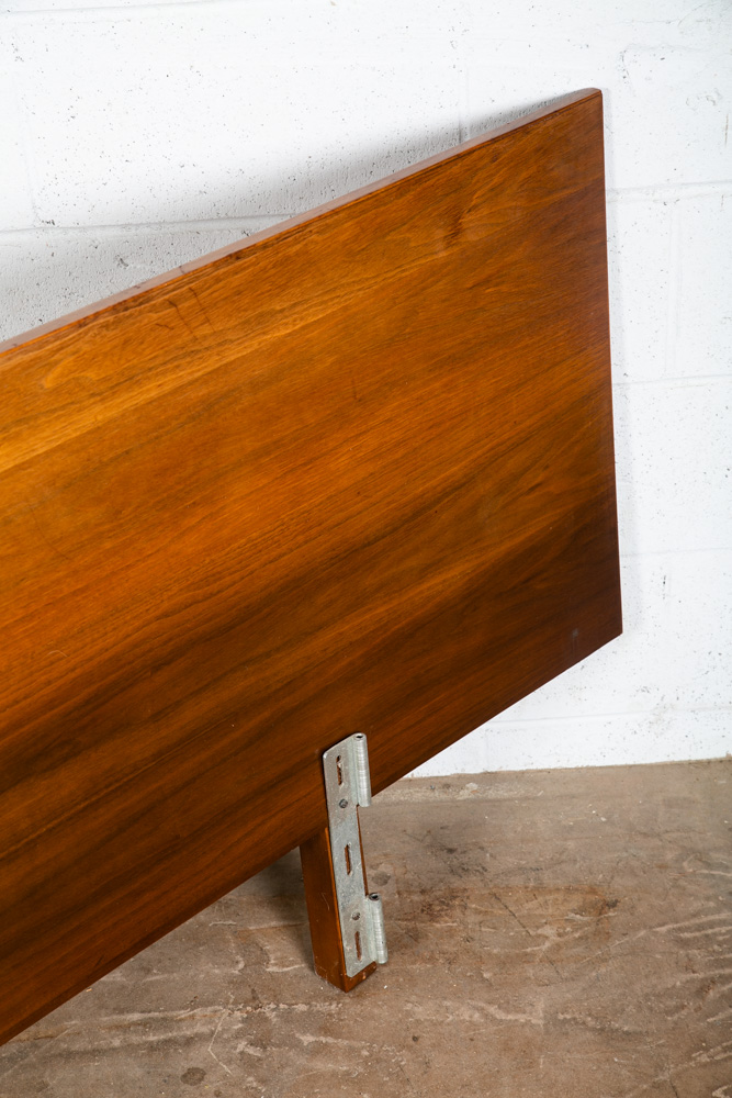Mid Century Modern Headboard Bed Frame Full King Size Stanley Walnut Vintage 84" - Image 6
