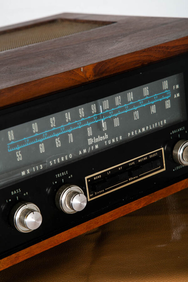 McIntosh MX113 Stereo AM/FM Tuner Preamplifier Working Walnut Case Mid Century - Image 11