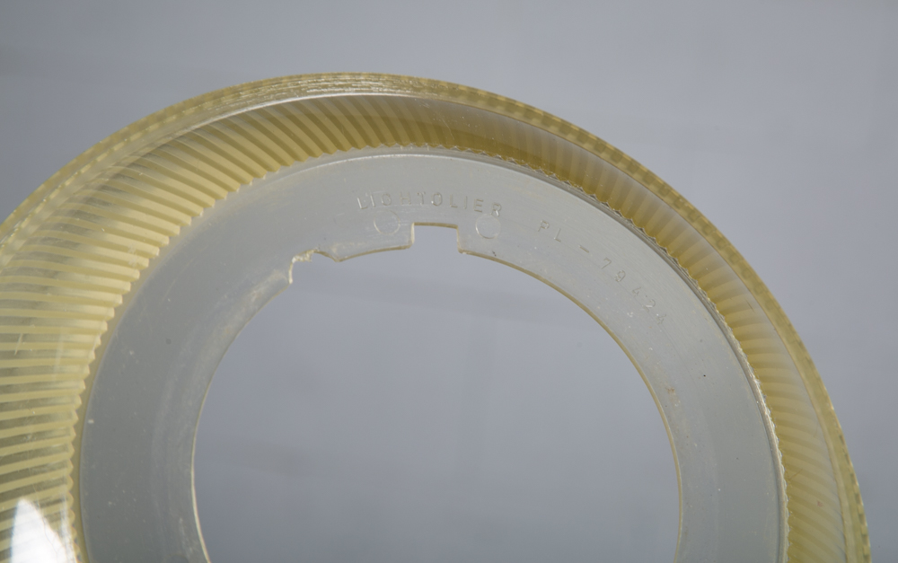 Mid Century Modern Desk Lamp Table Lightolier Gerald Thurston Yellow Brown White - Image 9