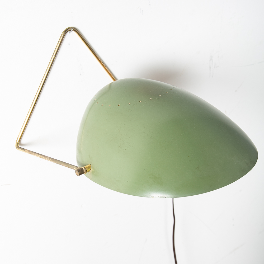 Mid Century Modern Lamp Wall Sconce Table Green Light Gerald Thurston Cricket VG - Image 5