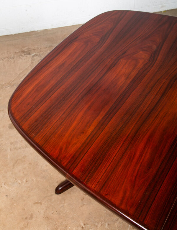 Mid Century Danish Modern Dining Table Extension Leaf x2 Rosewood Gudme Mobler - Image 8