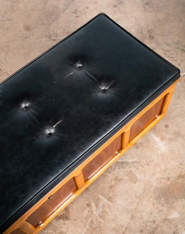 Mid Century Modern Cedar Hope Chest Lane Rolling Trunk Lock Disassembled Storage - Image 3