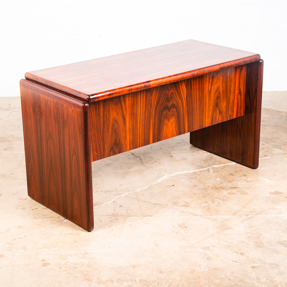 Mid Century Danish Modern Desk Brazilian Rosewood Office Wood Kai Kristiansen - Image 8